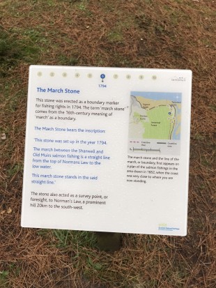 March Stone info plaque
